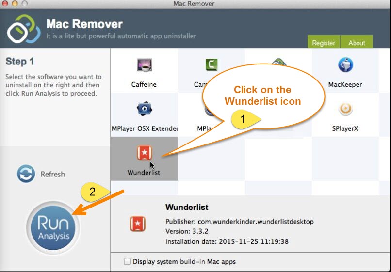 remove wunderlist