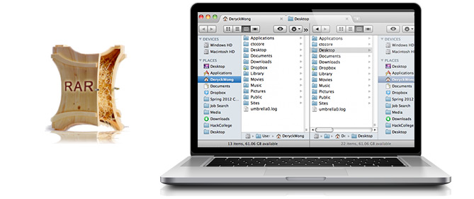 rar expander os x