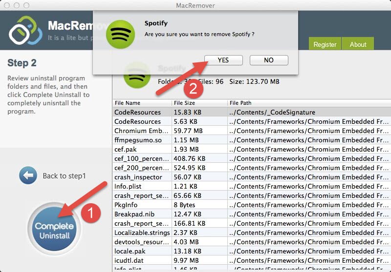 How to uninstall Spotify 1.0.5.186 completely from Mac